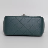 Chanel Mini Square Green Caviar SHW - s24