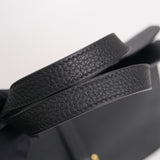 Hermes Halzan 25 Black GHW - U