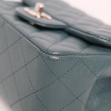 Chanel Mini Square Green Caviar SHW - s24
