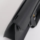 Hermes Halzan 25 Black GHW - U