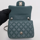 Chanel Mini Square Green Caviar SHW - s24