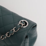 Chanel Mini Square Green Caviar SHW - s24