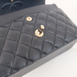 Chanel Double Flap Small Navy -s28