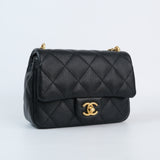 Chanel Mini Square Sweetheart Caviar Flap