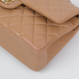 Chanel Double Flap Medium Dark Beige - s25