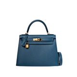 Hermes Kelly 28 Sellier Vert Bosphere GHW - T