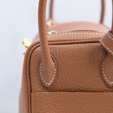 Hermes Mini Lindy Gold - GHW