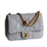 Chanel Mini Flap Gray Sweetheart - (UNUSED)