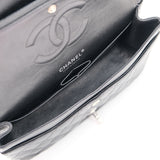 Chanel Double Flap Medium Black SHW - s11