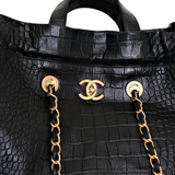HOLD | Chanel Large Coco Croc-Embossed Tote Bag - s27