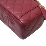 Chanel Vanity Top Handle Burgundy - GHW
