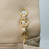 Chanel Single Flap XXL Beige GHW - (UNUSED)