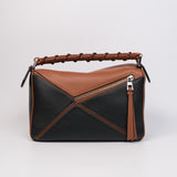 Loewe Puzzle Small Bicolor (Tan&Black)