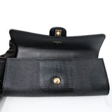 Chanel Lizard Embossed Clutch with Chain