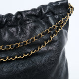Chanel 22 Medium Black Caviar