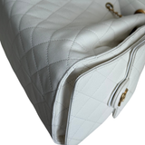 HOLD Chanel 25 Medium White GHW - (MICROCHIP)