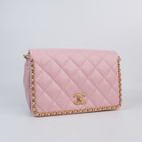 Chanel Neverending Chain Medium Flap Pink - (MICROCHIP)