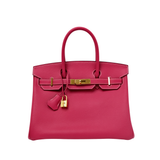 HOLD | Hermes Birkin 30 Rose Tyrien GHW