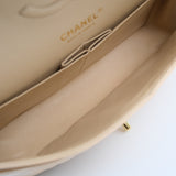 Chanel Double Flap Medium Beige Claire GHW - s31