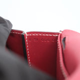 HOLD | Hermes Mini Halzan Rouge Grenat PHW