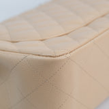 Chanel Double Flap Jumbo Beige SHW - s14