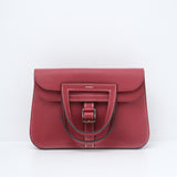 HOLD | Hermes Mini Halzan Rouge Grenat PHW