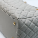HOLD | Chanel Coco Handle Shopping Tote Grey GHW - 27