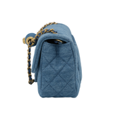 HOLD | Chanel Mini Rectangle Pearl Crush Denim GHW - (MICROCHIP)