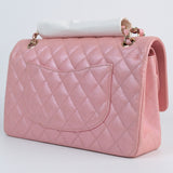 HOLD | Chanel Double Flap Medium Pink Iridescent -s27