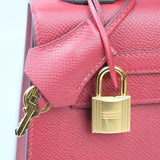 Hermes Kelly 25 Rouge Grenat Sellier GHW - U