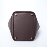 Hermes Picotin 18 Clemence Rouge Sellier - U