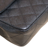 Chanel East West Flap Black Caviar SHW -s11