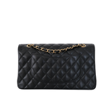 Chanel Double Flap Medium Black GHW - s31