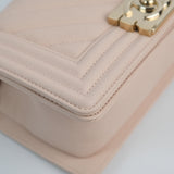 Chanel Le boy Small Chevron Light Pink