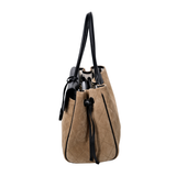 HOLD | Chanel Urban Essential Suede Dark Beige/Black Medium - (MICROCHIP)