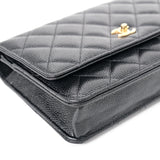 Chanel Classic WOC Black Caviar GHW - (MICROCHIP)