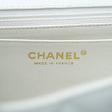 Chanel Vintage Single Flap White Caviar GHW -s12
