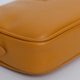 Miu Miu Leather Pouch Pomegranate Yellow