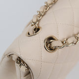 Chanel Double Flap Medium Cream -s29