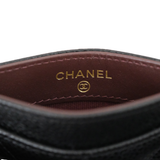 Chanel Card Holder Caviar Black