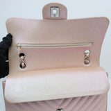 Chanel Double Flap Medium Chevron Iridescent Beige SHW - s24