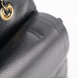 Chanel Double Flap Medium Black s13