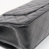 Chanel Double Flap Medium Black SHW - s11