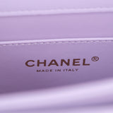 Chanel Top Handle Flap Purple - (MICROCHIP)