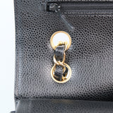 Chanel Double Flap Medium Black s13