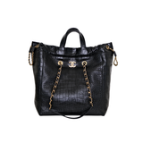 HOLD | Chanel Large Coco Croc-Embossed Tote Bag - s27