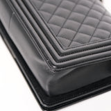 Chanel Le Boy Old Medium Black RHW - s28