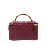 Chanel Vanity Top Handle Burgundy - GHW