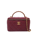Chanel Vanity Top Handle Burgundy - GHW