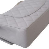 Chanel Double Flap Medium Dove Gray GHW - (MICROCHIP)